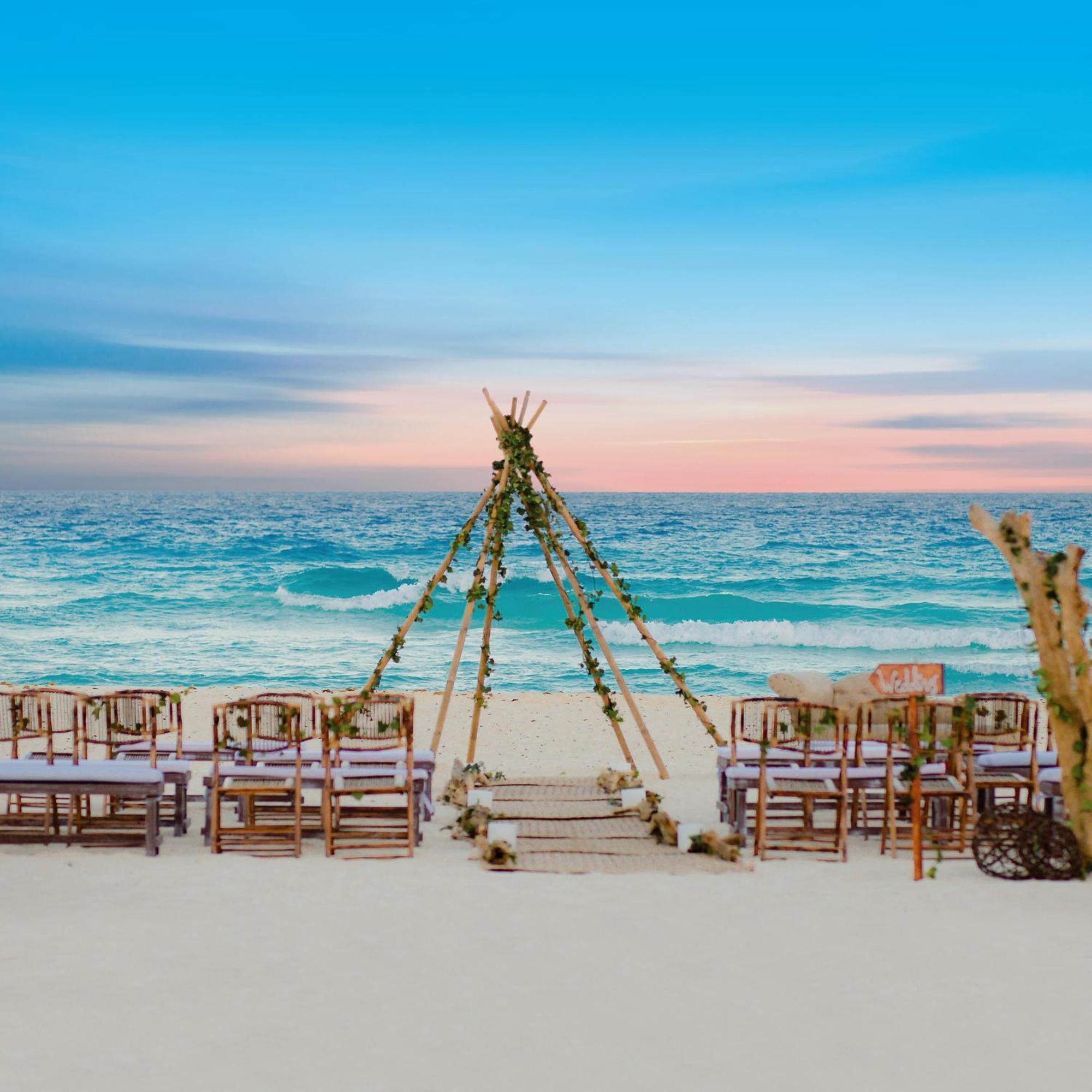 The Pyramid Cancun By Oasis Exterior foto Beach wedding